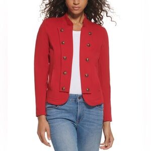 Tommy Hilfiger Chili Pepper Military Band Jacket - Blazer Women's Size Medium